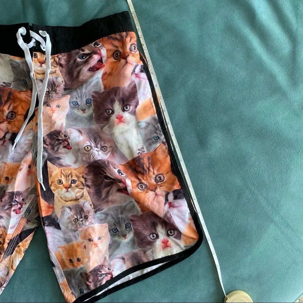 Men’s Cat Swim Trunks - Picture 4 of 10